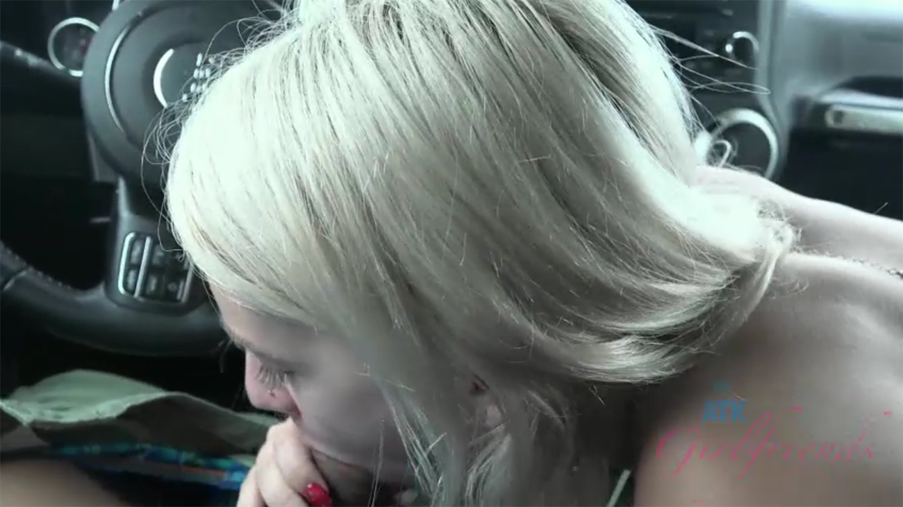 You take Kate to hike for the day and she sucks you off in the car.